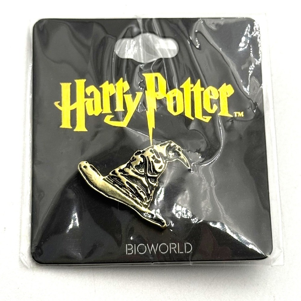 HARRY POTTER Sorting Hat Enamel Pin Bioworld Loot Crate Exclusive Gold Tone